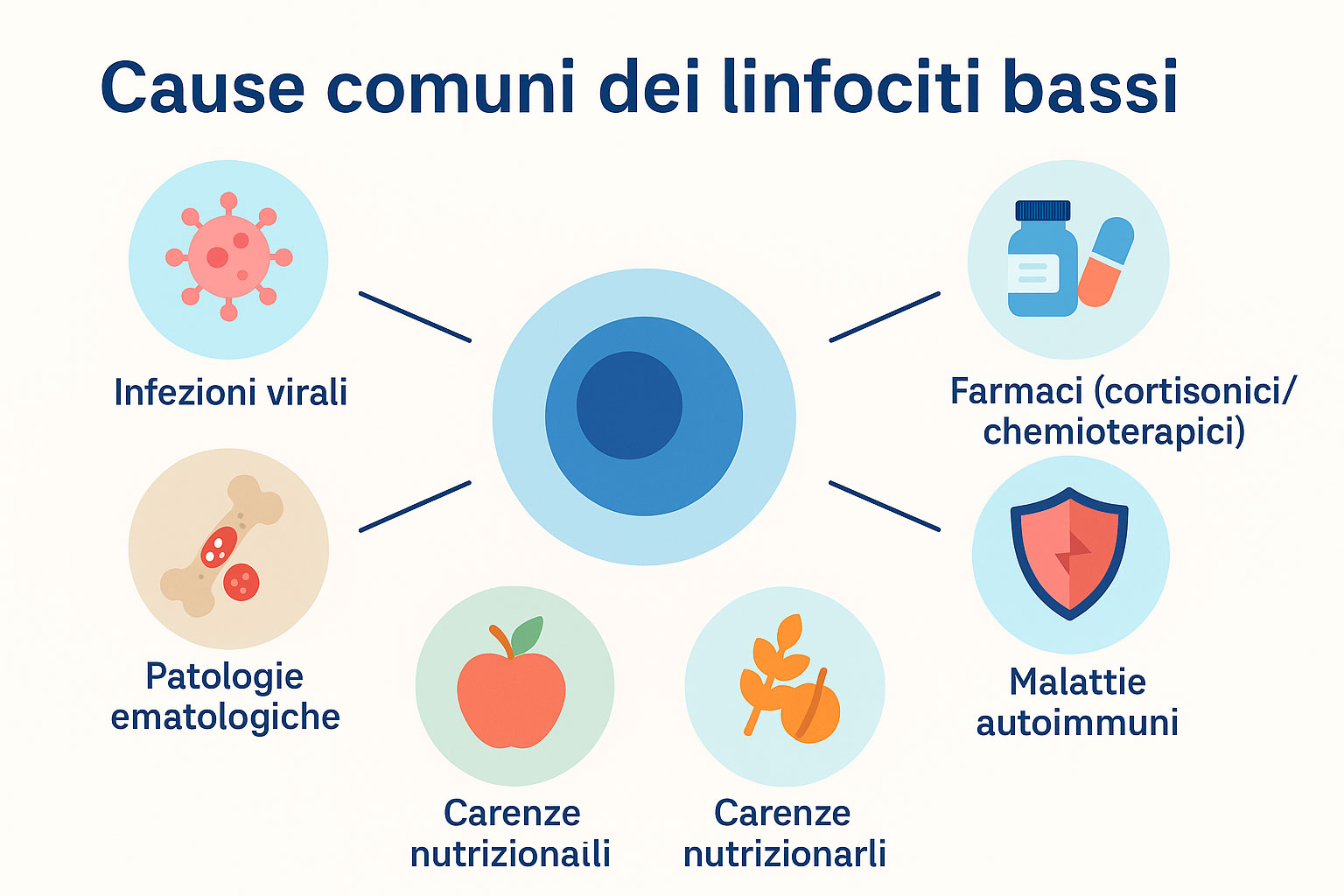 cause linfociti bassi
